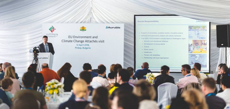 Permanent Representatives for Environment and Climate of the EU Member States visited the copper plant of Aurubis in Bulgaria